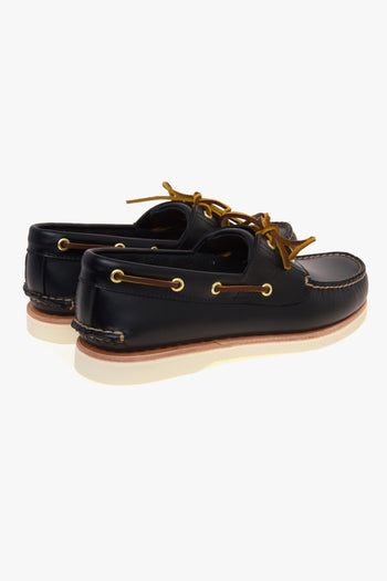 Mocassino da barca Crafted in camoscio con suola in Vibram - 3