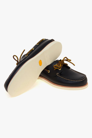 Mocassino da barca Crafted in camoscio con suola in Vibram - 4