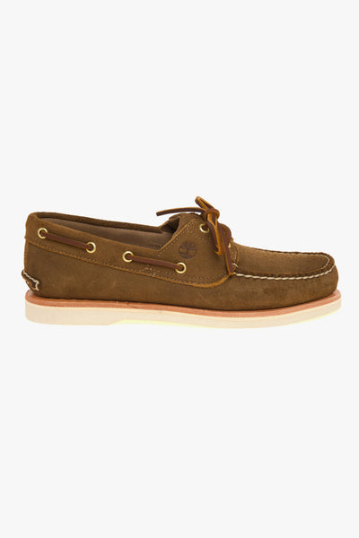 Mocassino da barca Crafted in camoscio con suola in Vibram
