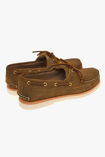 Mocassino da barca Crafted in camoscio con suola in Vibram - 3