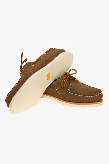 Mocassino da barca Crafted in camoscio con suola in Vibram - 4