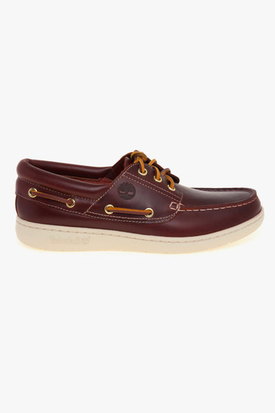 Scarpa da barca Portofino Pier in pelle con suola in gomma antiscivolo