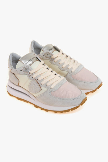 Sneaker Tropez High in camoscio e tessuto con dettagli metallici - 2