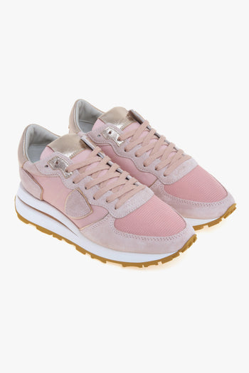 Sneaker Tropez High in camoscio e tessuto con dettagli metallici - 2