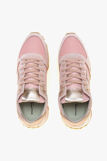 Sneaker Tropez High in camoscio e tessuto con dettagli metallici - 5
