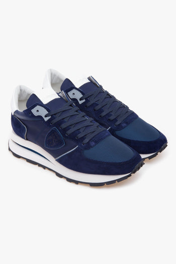 Sneaker Tropez Haute in pelle, camoscio e tessuto - 2