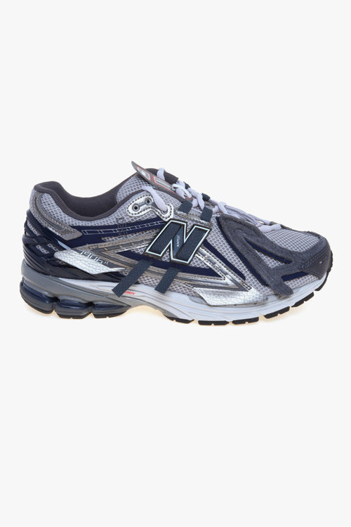 Sneaker 1906A in ecopelle, mesh e camoscio a pannelli sovrapposti