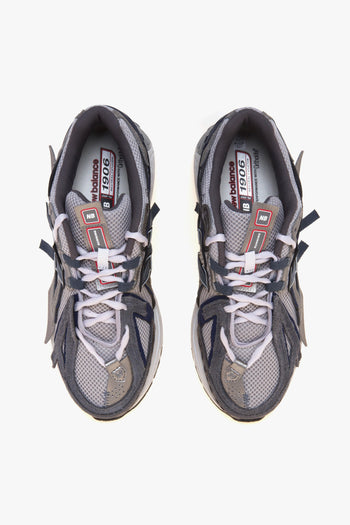 Sneaker 1906A in ecopelle, mesh e camoscio a pannelli sovrapposti - 5
