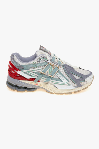 Sneaker 1906A in ecopelle, mesh e camoscio a pannelli sovrapposti