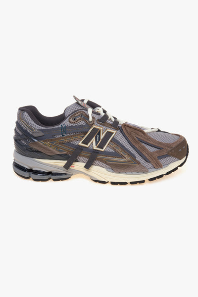 Sneaker 1906A in ecopelle, mesh e camoscio a pannelli sovrapposti