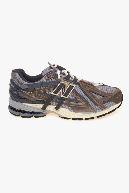 Sneaker 1906A in ecopelle, mesh e camoscio a pannelli sovrapposti