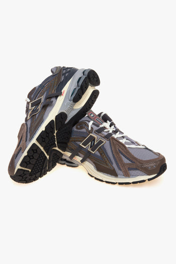 Sneaker 1906A in ecopelle, mesh e camoscio a pannelli sovrapposti - 4