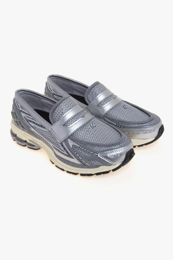 Loafer 1906L in pelle e tessuto - 2