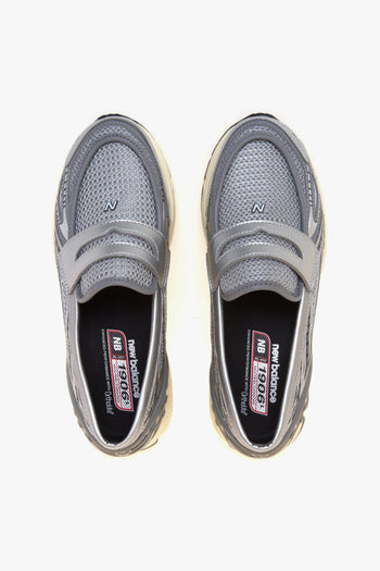 Loafer 1906L in pelle e tessuto - 5