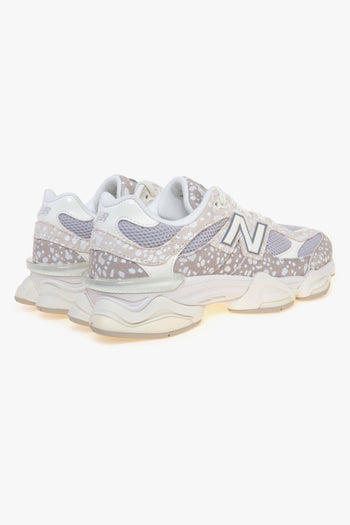 Sneaker 9060 in camoscio con stampa maculata e tessuto - 3