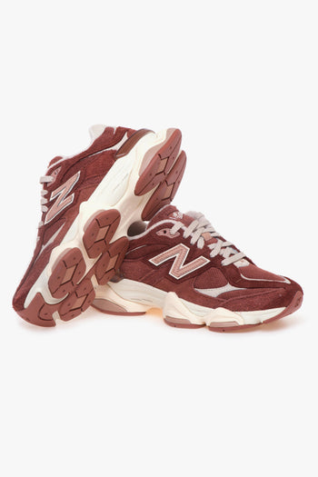 Sneaker 9060 in camoscio e tessuto CAFFE' - 4