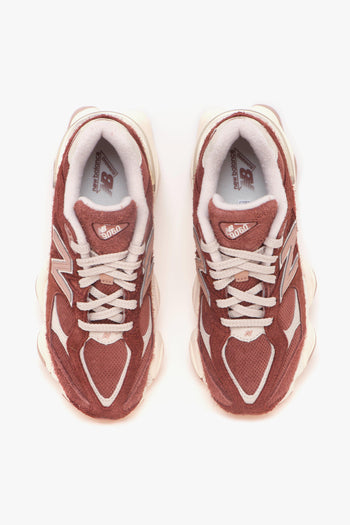 Sneaker 9060 in camoscio e tessuto CAFFE' - 5