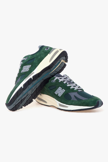 Sneaker 991 v2 in camoscio e mesh - 4