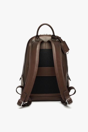 Zaino doppia tasca in pelle anticata - 4