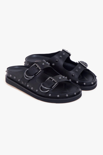 Ciabatta in pelle Urus con doppia fibbia e fussbet - 2