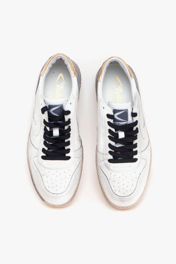 Sneaker Davis in pelle effetto vintage - 5