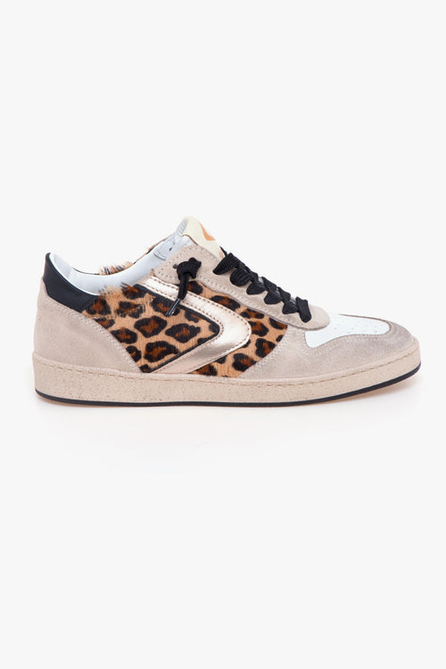 Sneaker 1920 Devis Limited in camoscio e cavallino maculato