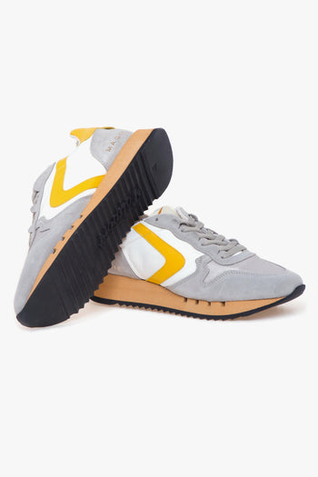 Sneaker Magic Heritage in camoscio e tessuto - 4