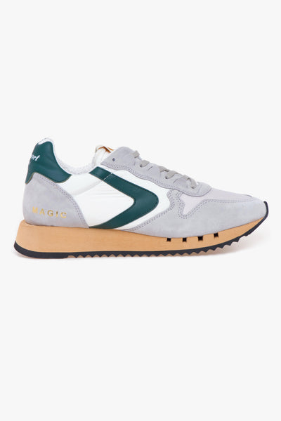 Sneaker Magic Heritage in camoscio e tessuto