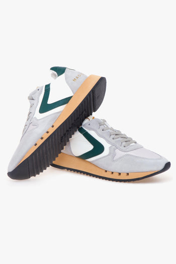 Sneaker Magic Heritage in camoscio e tessuto - 4