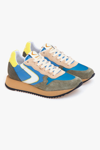 Sneaker Magic Heritage in camoscio e tessuto - 2