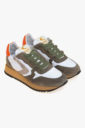 Sneaker Magic in camoscio e tessuto effetto vintage - 2