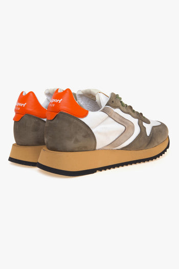 Sneaker Magic in camoscio e tessuto effetto vintage - 3