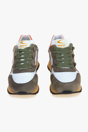 Sneaker Magic in camoscio e tessuto effetto vintage - 5