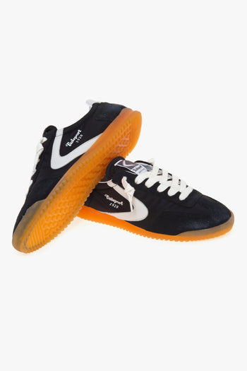 Sneaker mitica in nylon e camoscio - 4