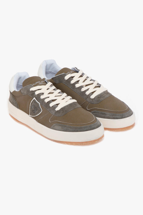 Sneaker "Nice" in pelle e camoscio - 2