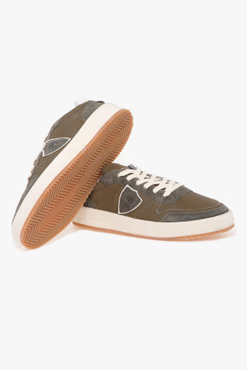 Sneaker "Nice" in pelle e camoscio - 4