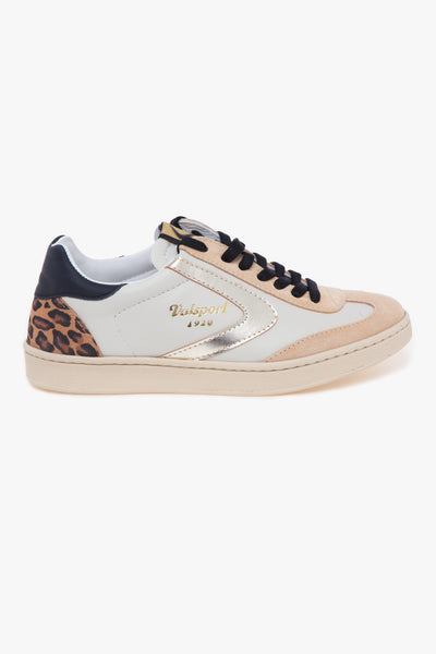 Sneaker Olimpia in pelle e camoscio