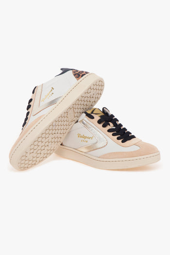 Sneaker Olimpia in pelle e camoscio - 4