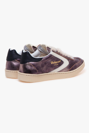 Sneaker 1920 Olimpia Metal in pelle laminata anticata - 3