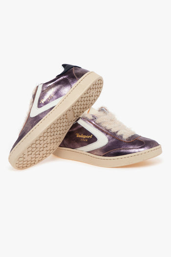 Sneaker 1920 Olimpia Metal in pelle laminata anticata - 4