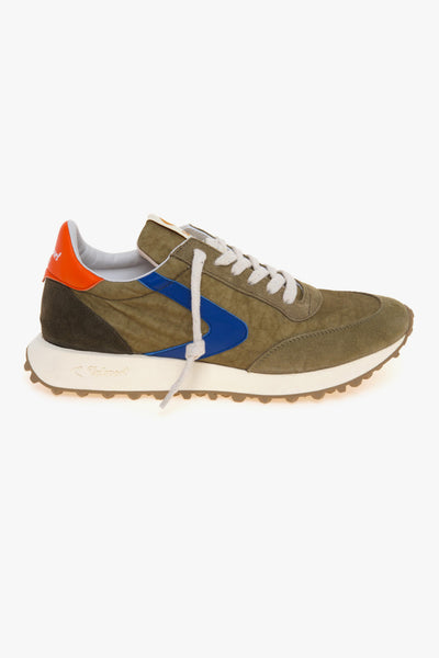Sneaker Start in camoscio e tessuto