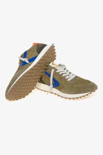 Sneaker Start in camoscio e tessuto - 4