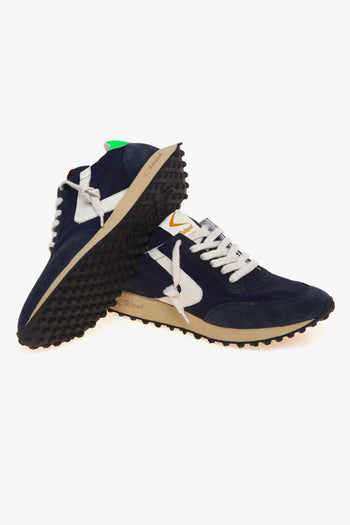 Sneaker Start in camoscio e tessuto - 4