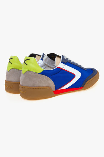 Sneaker modello Volley in nylon e e camoscio - 3