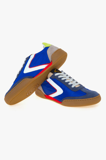 Sneaker modello Volley in nylon e e camoscio - 4