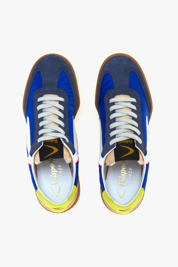 Sneaker modello Volley in nylon e e camoscio - 5