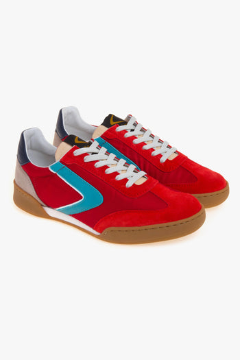 Sneaker modello Volley in nylon e camoscio - 2