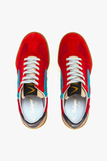 Sneaker modello Volley in nylon e camoscio - 5