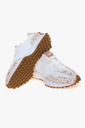 Sneaker 327 in tessuto e camoscio con stampa maculata - 4