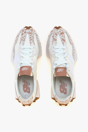 Sneaker 327 in tessuto e camoscio con stampa maculata - 5